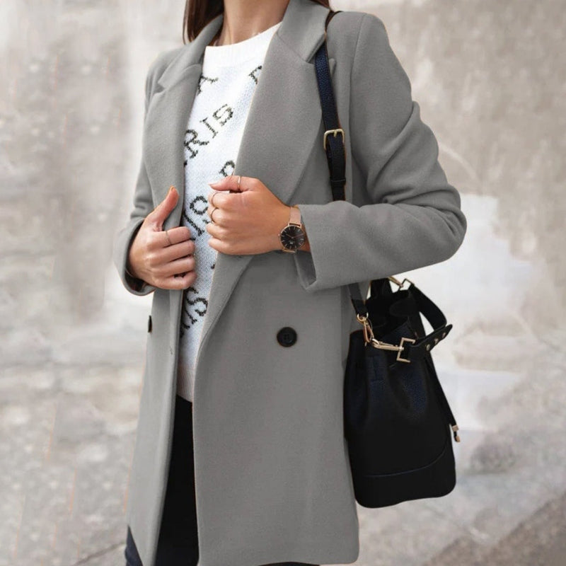 WW | Coat - Wool Blend - Tailored Fit - Single-Breasted with Buttons - Classic Lapel