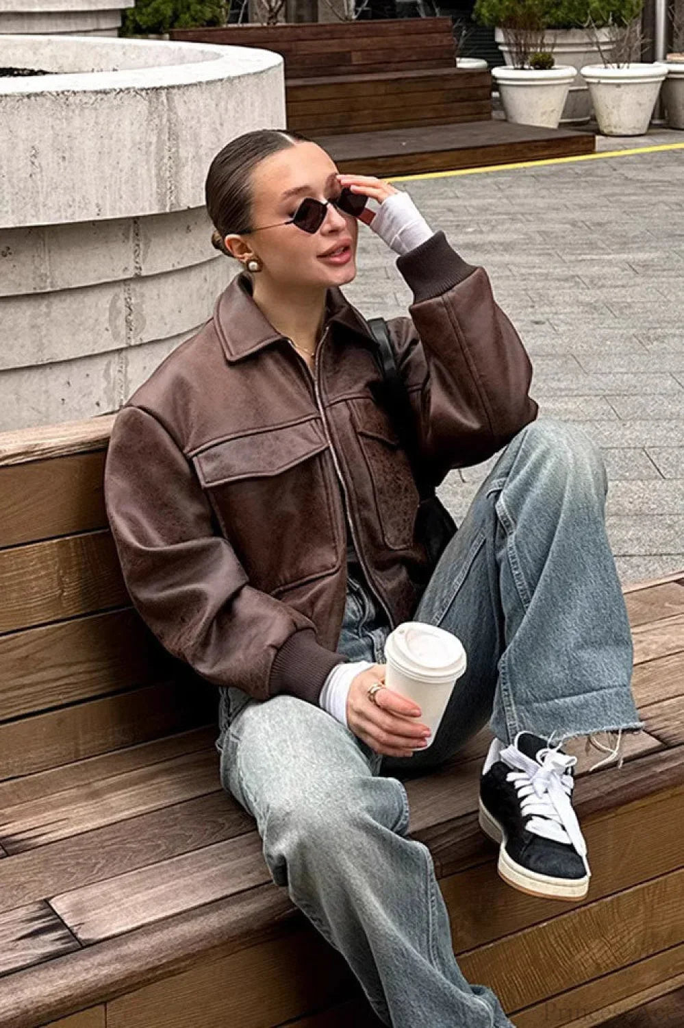 WW | Maillard Bomber Reversible Leather Jacket
