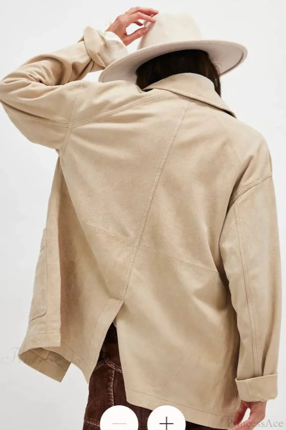 WW | Schlichte Wildleder Einreiher-Jacke