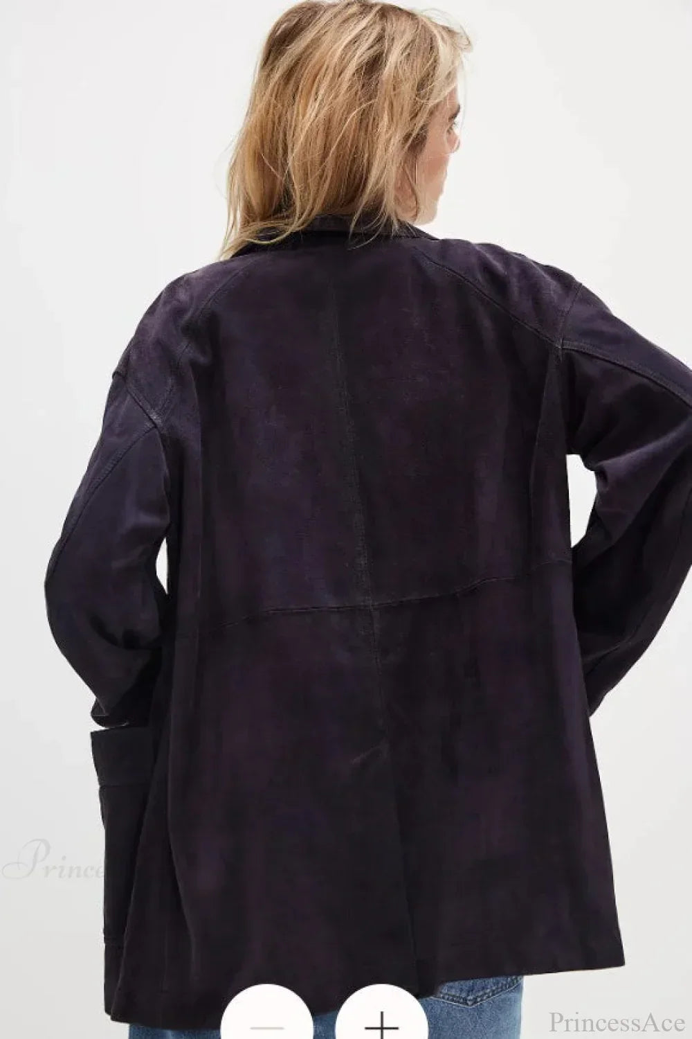 WW | Schlichte Wildleder Einreiher-Jacke