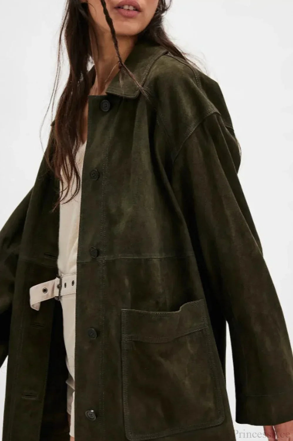WW | Schlichte Wildleder Einreiher-Jacke