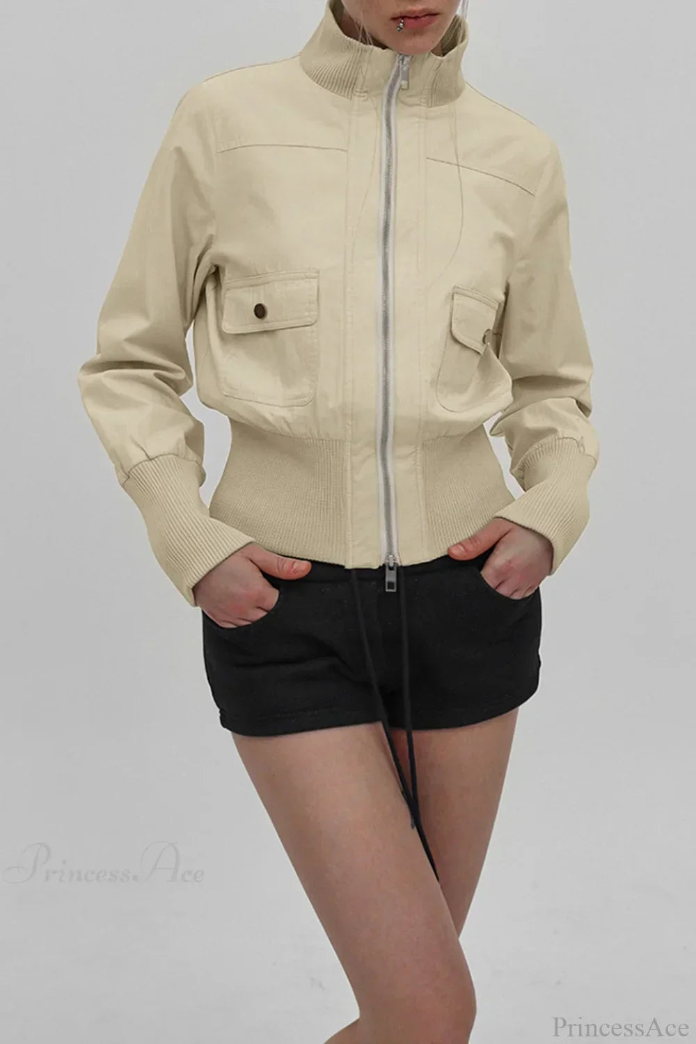 WW | Utility Gerippte Taschenjacke