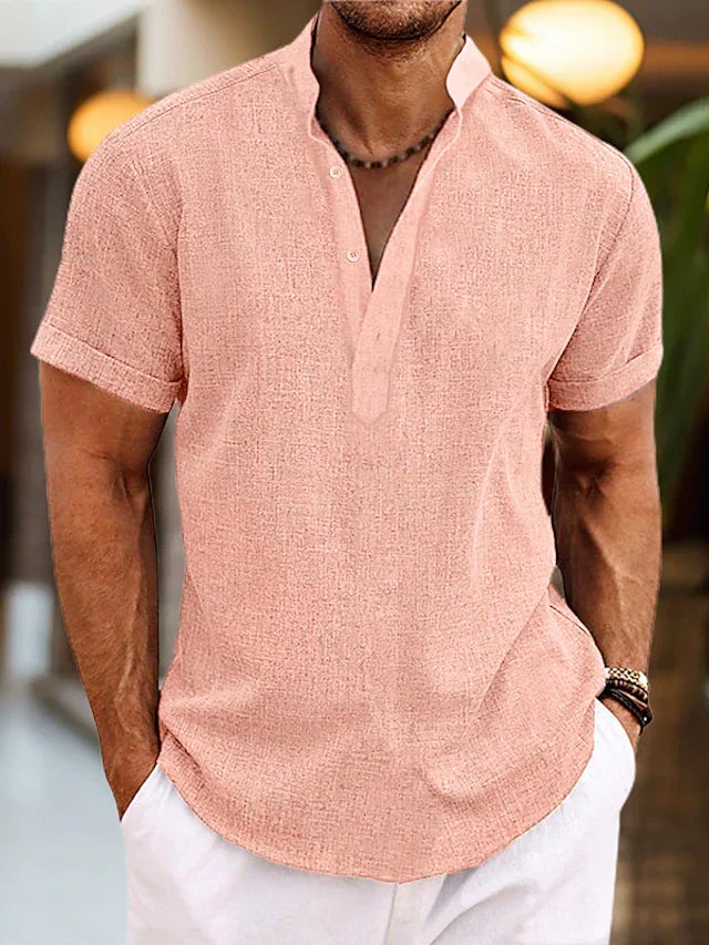 WW | Hochwertiges, Bequemes Herren Poloshirt Mit V-Ausschnitt