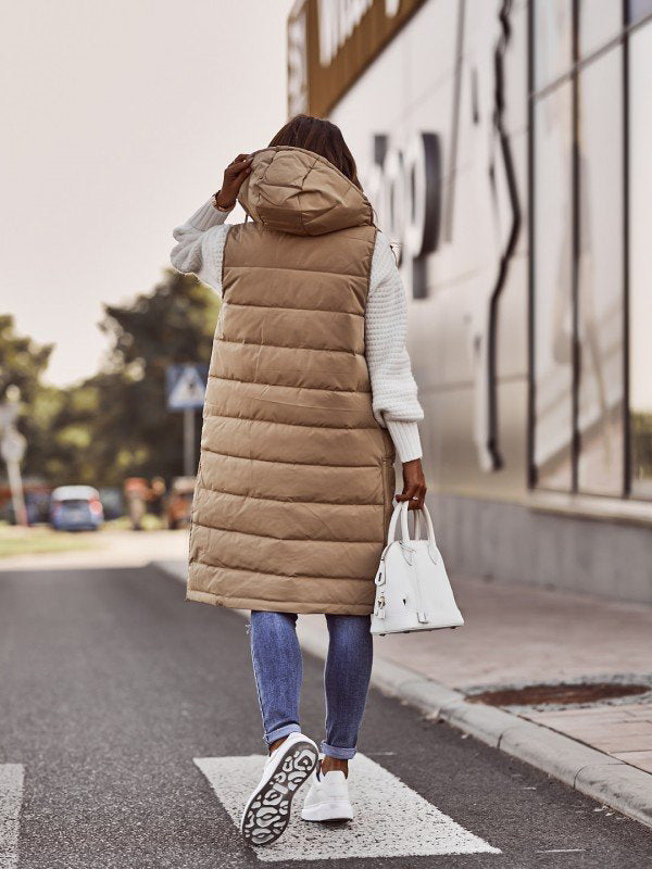 WW | Women's Hooded Puffer Vest with Lining