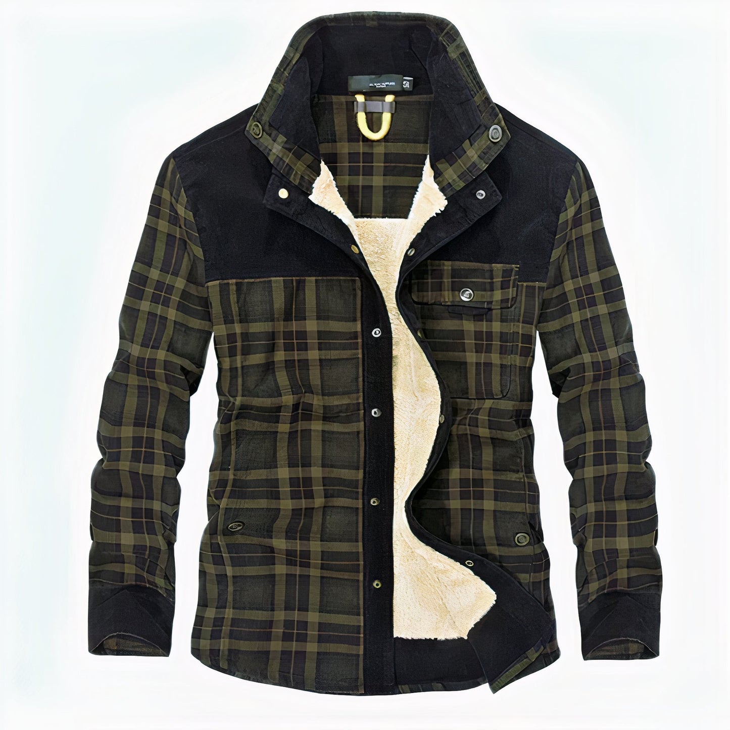 WW | Herbst Warmflanelljacke Für Männer Mit Karomuster