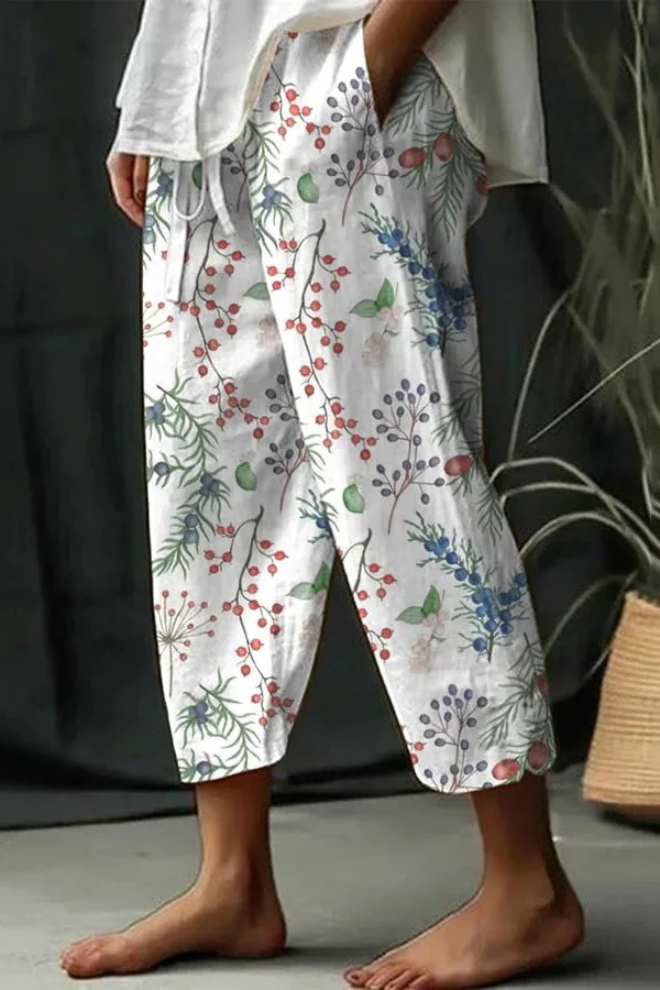 WW | Casual Unique Printed Button Pocket Pants