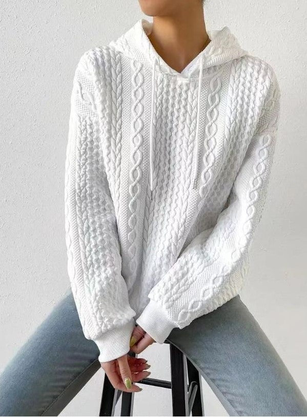 WW | Kapuzen-Jacquard-Pullover