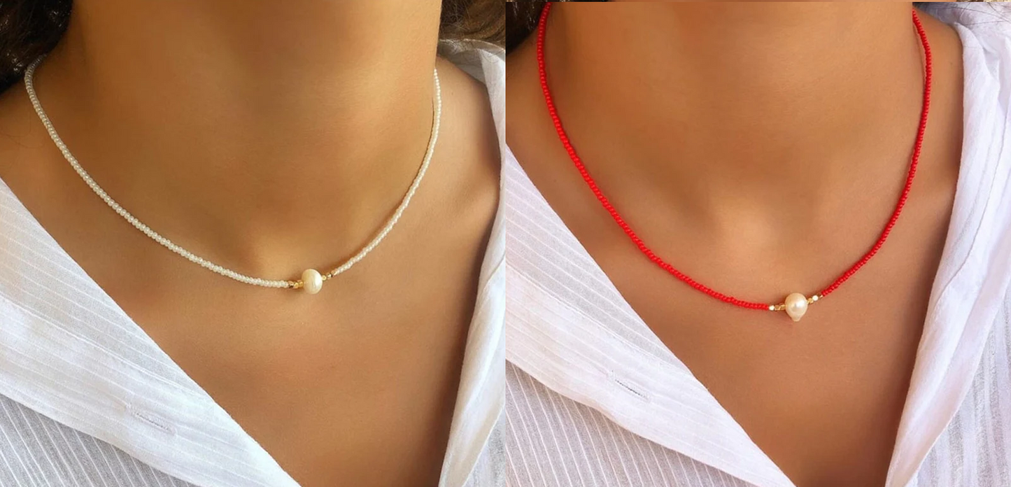 WW | Necklace With Natural Pearls