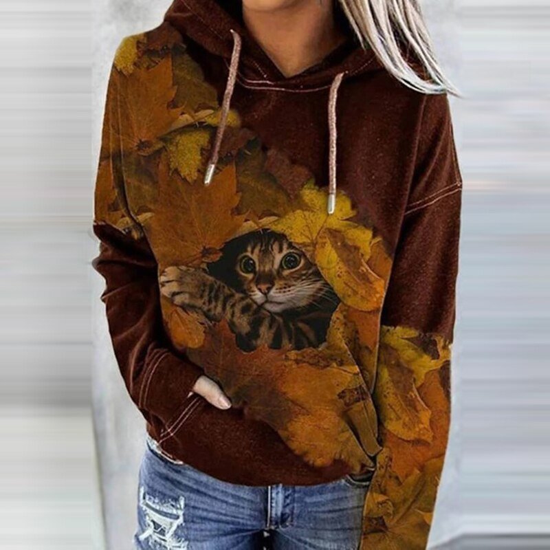 WW | Digitaler Druck Lässig Pullover