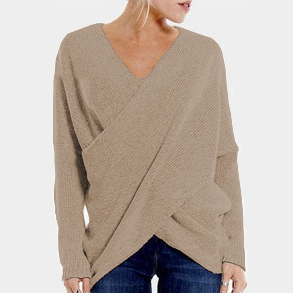 WW | Damen Pullover mit Kreuzdetail