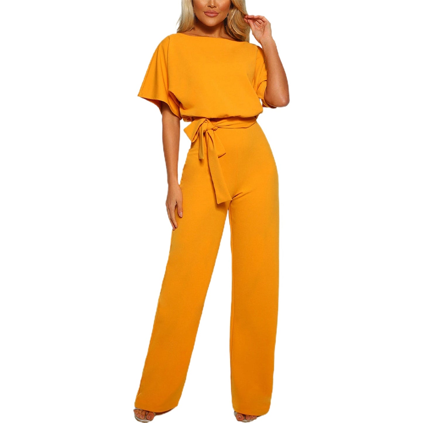 WOLF Round Neck Jumpsuit