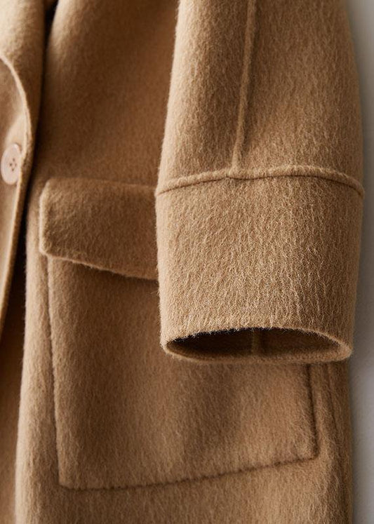 WW | Chic Wintermantel khaki mit großen bequemen Taschen