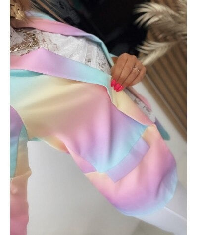 WW | Langärmelige Tie-Dye-Blazer
