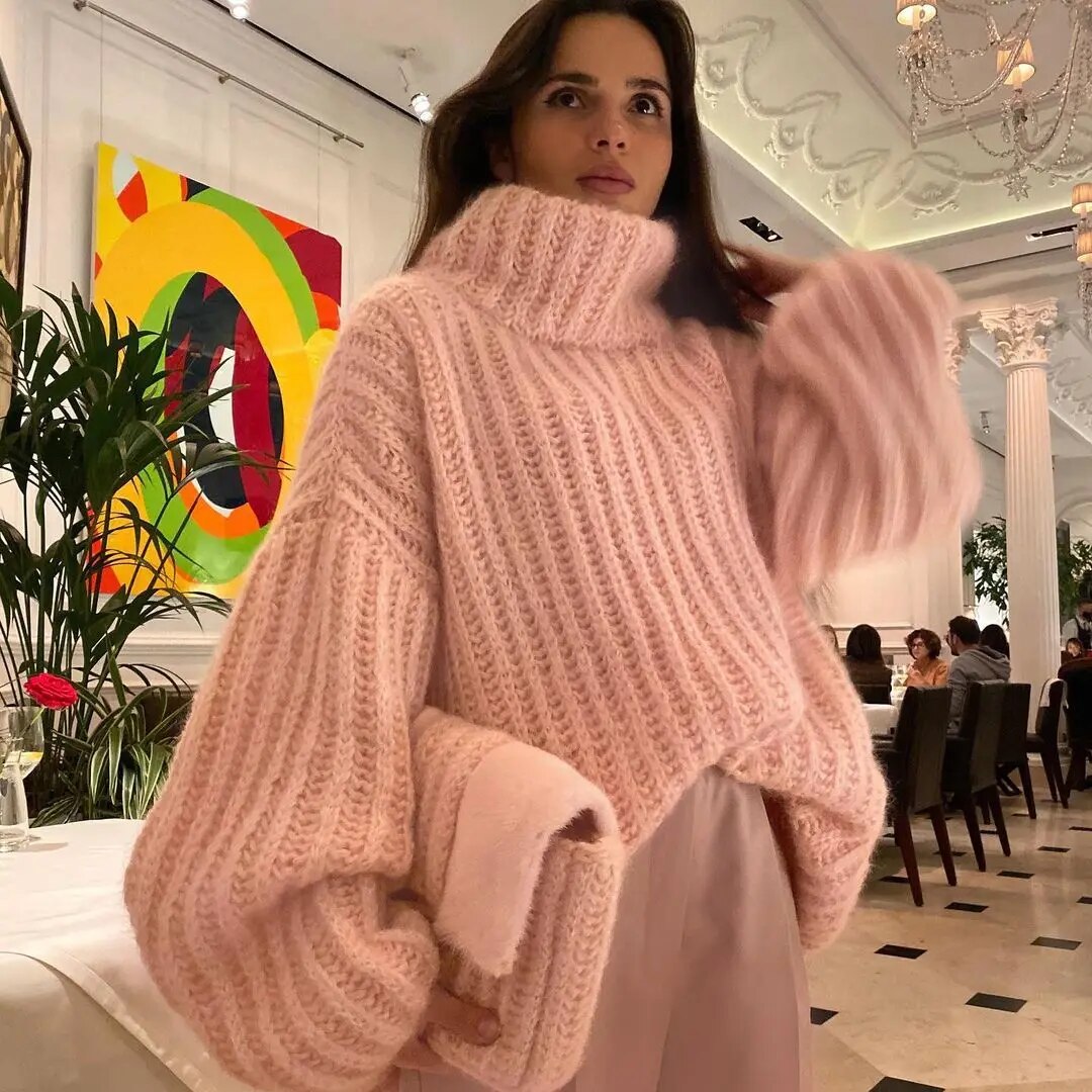 WW - Damen trendiger oversized Pullover