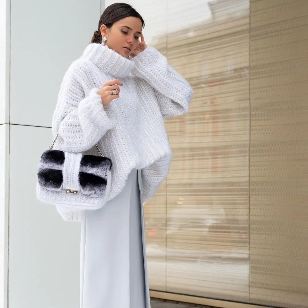 WW - Damen trendiger oversized Pullover