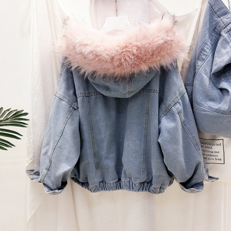 WW | Damen Denim Winterjacke - Stilvoll & Warm