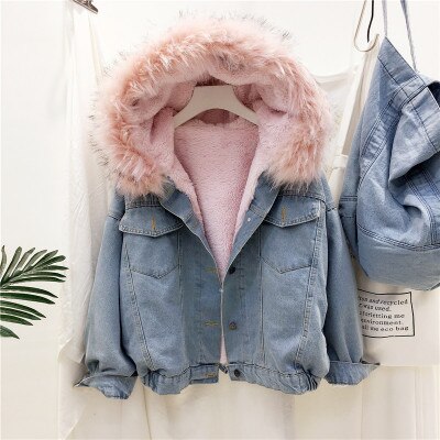 WW | Women's Denim Winter Jacket - Stylish & Warm