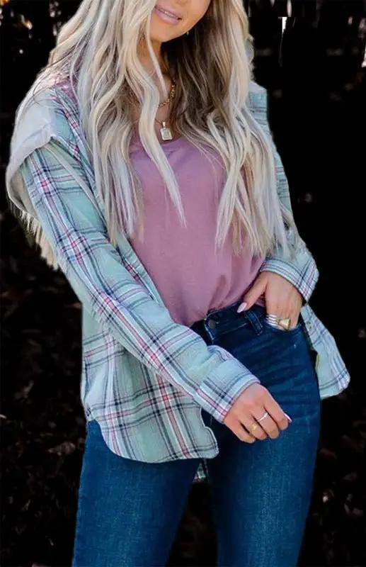 WW | Damen Hoodie Knopfen-Down Freizeitshirt Jacke