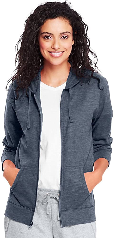 WW | Damen Jersey Vollzip Kapuzenpulli Activewear