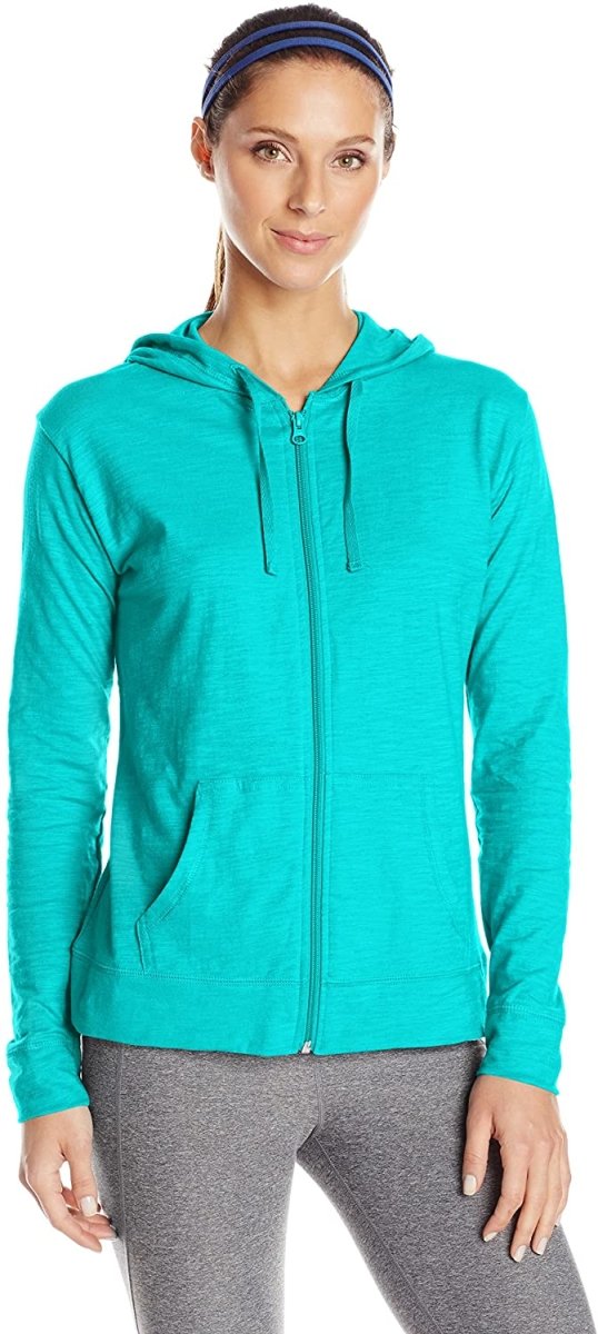 WW | Damen Jersey Vollzip Kapuzenpulli Activewear