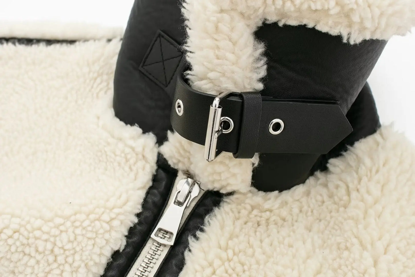 WW | Winter Teddy Biker Jacket for Stylish Casual and City Outfits