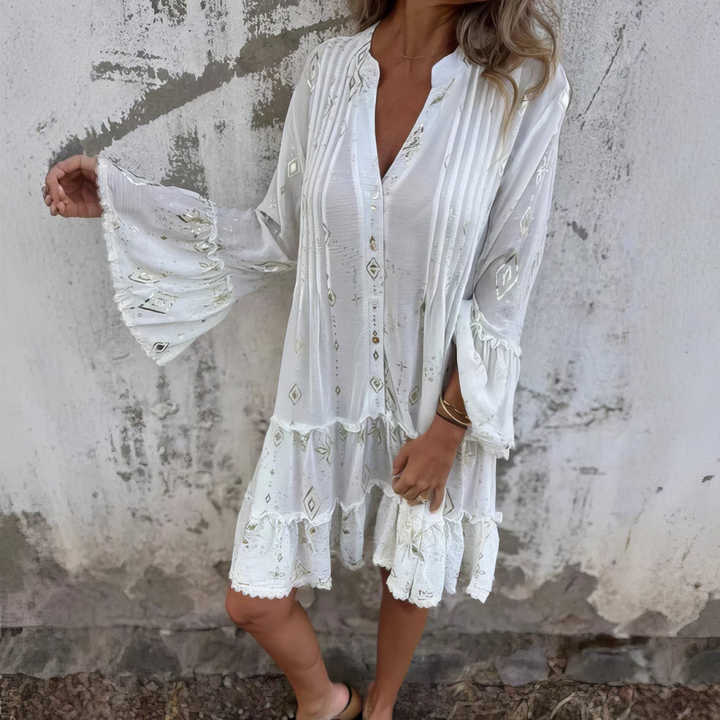 Mara - Trendy Mini Dress with Long Sleeves