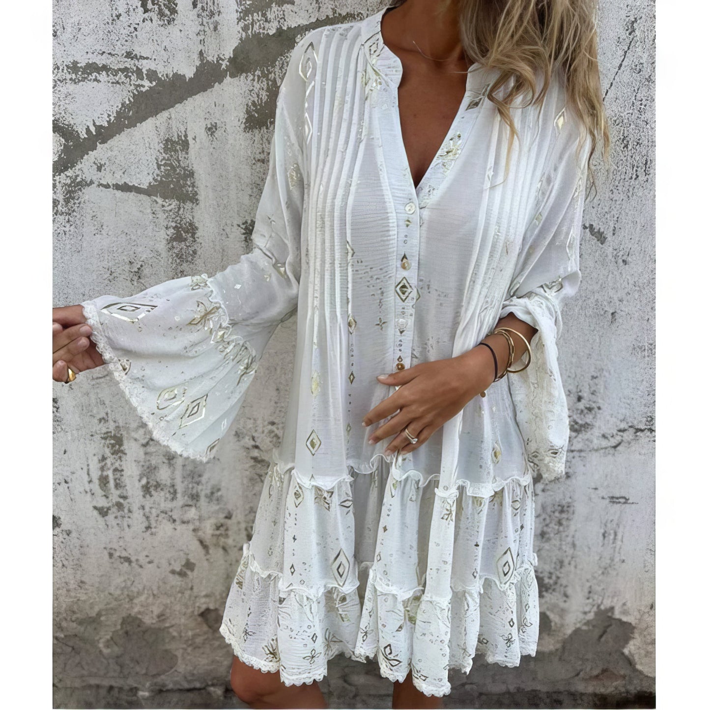 Mara - Trendy Mini Dress with Long Sleeves