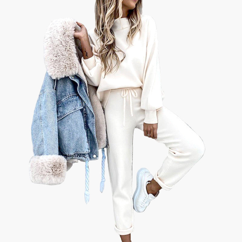 WW | Loungewear Set mit Oversized Pullover und Jogginghose - Bequemes Freizeit-Outfit