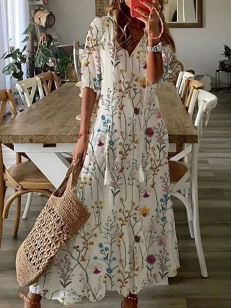 WW | Bequem Und Stilvolles Sommerkleid Mit Druck